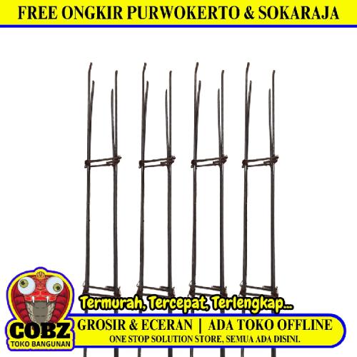6 MM X 8 CM X 8 CM X 3 M / TM Besi Kolom Slup Praktis Batang