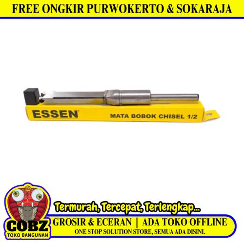 1/2 IN / ESSEN Mata Bor Bobok Pahat Kayu Chisel Drill Bit