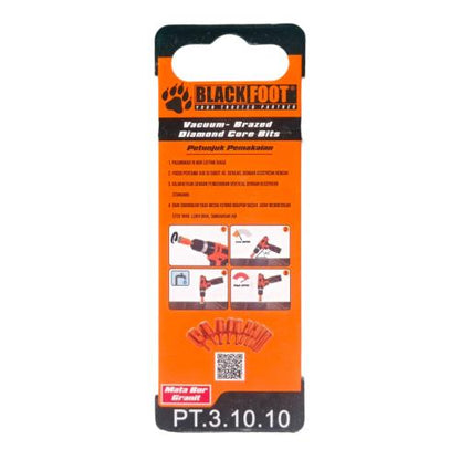 10 MM / BLACKFOOT Mata Coring Diamond Core Pelubang Keramik Granit Kaca