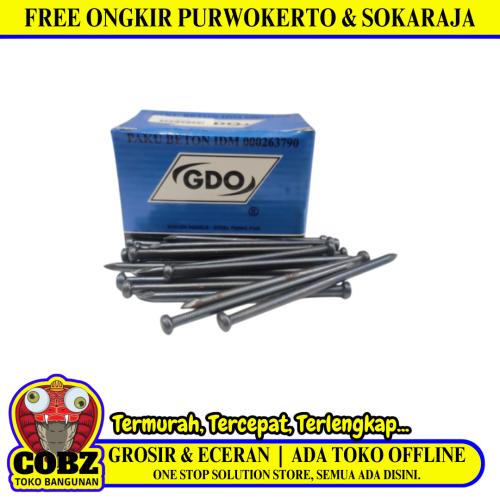 100 MM / GDO Paku Beton Tembok Dinding Hitam Dus