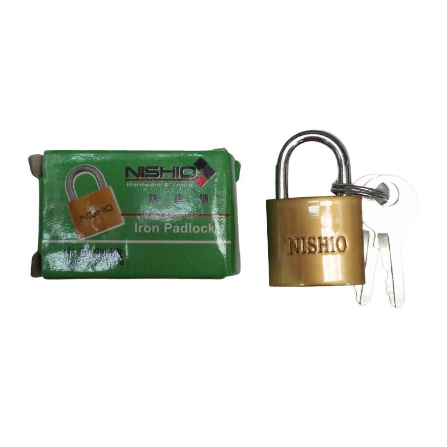 20 MM / NISHIO Gembok Pintu Pagar Padlock Anti Maling Leher Pendek