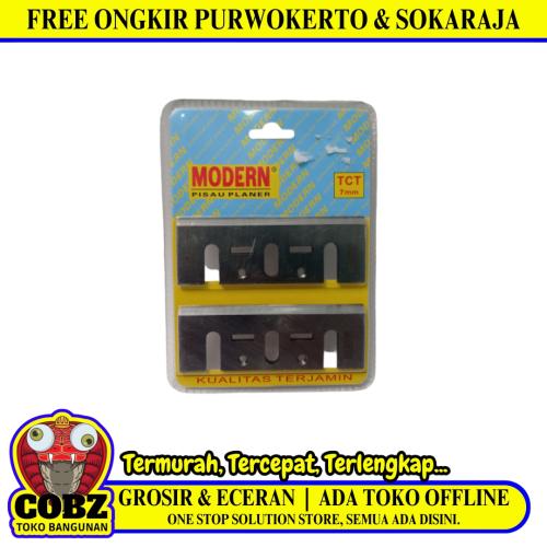 7 MM X 82 MM /MODERN Mata Ketam Sugu Mesin Serut Kayu Planer Blade Set