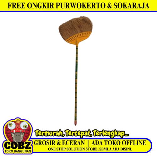 CAP NAGA Sapu Lantai Ubin Halaman Rumah Gagang Kayu