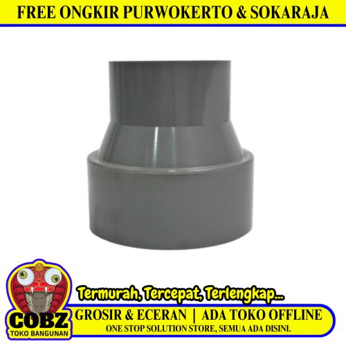 2 INx1 1/4 IN/RUCIKA D-IN Increaser Verlop Sok Flock Fitting Pipa PVC