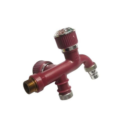 1/2 IN / TOLEDO Kran Air Cabang Double Shower Mesin Cuci PVC