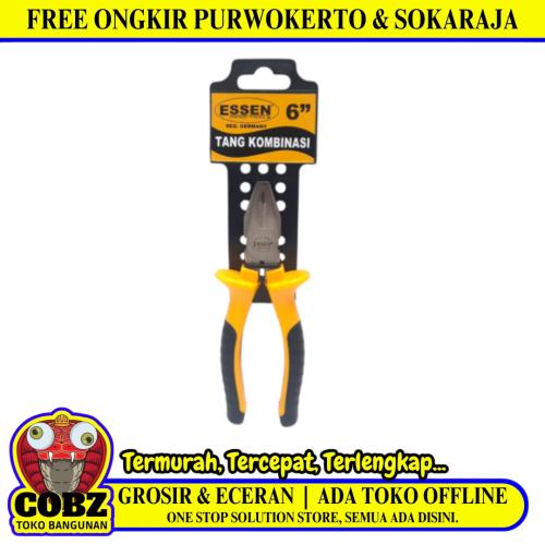 6 IN / ESSEN Tang Kombinasi Kawat Kabel Combination Pliers