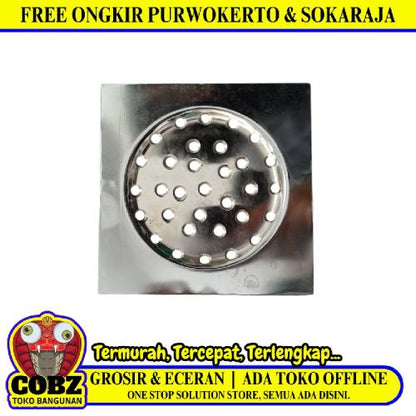 6 IN / COBZ Saringan Got Plat Floor Drain Kamar Mandi Stainless