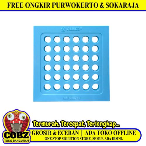 4 IN/ ALINCO Saringan Got Plat Floor Drain Kamar Mandi Plastik PVC Biru