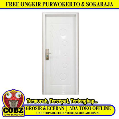 4 CM x 80 CM x 210 CM / FORTRESS URBAN 80.03 SINGLE Pintu Kamar Mandi Baja White Set
