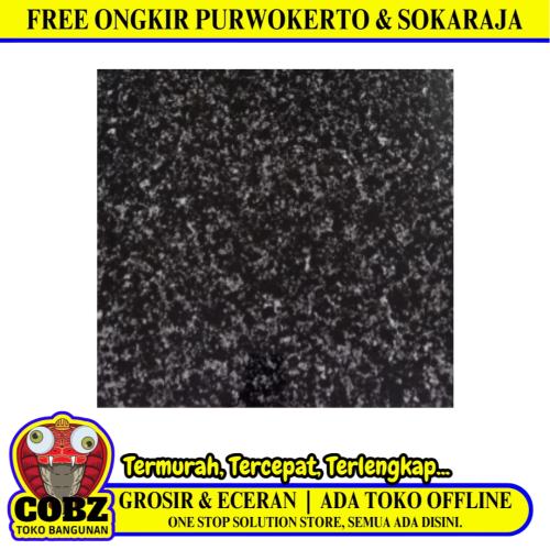 60 CM x 60 CM / COVE BLACK PEARL LAMBRADOR Granit Lantai Rumah Glossy Dus
