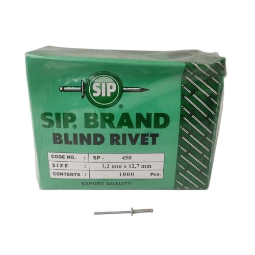 3.2 MM x 12.7 MM / SIP SP . 450 Paku Rivet Keling Tang Rivet Dus