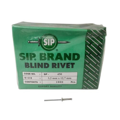 3.2 MM x 12.7 MM / SIP SP . 450 Paku Rivet Keling Tang Rivet Dus