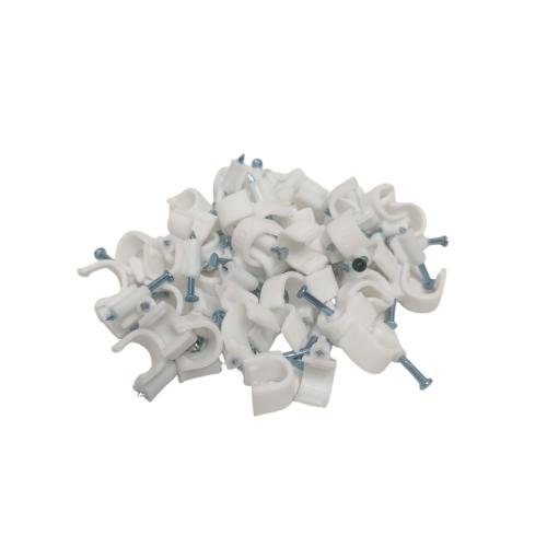 10 MM / HOK Klem Kabel Penjepit Penyangga Paku Beton Bungkus