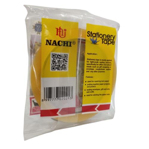 12 MM / NACHI Isolasi Selotip Lakban Stationary Tape Transparan