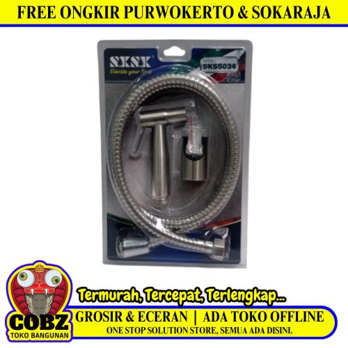 1/2 IN x 120 CM / SKSK SKS5034 Jet Shower Cebok Toilet Stainless Set