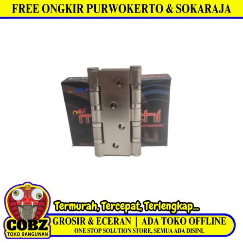 4 IN / MORECHI Engsel Kupu Kupu Pintu Jendela Hinge Stainless Set