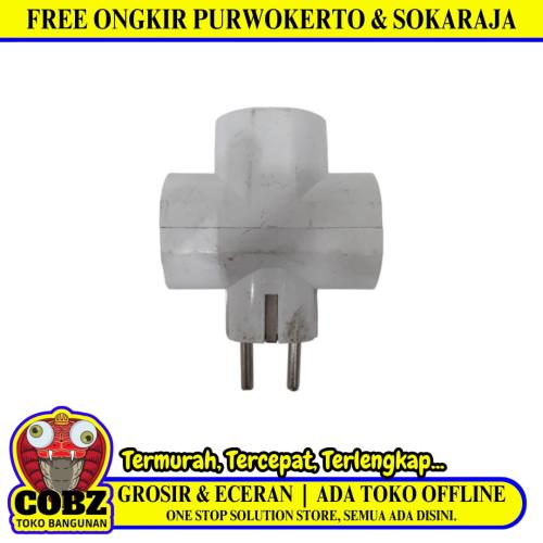 3 LUBANG / YEMIE Steker Stop Kontak Colokan Serbaguna 3 in 1