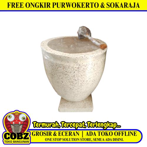 50 CM x 50 CM x 75 CM / BT CINCIN Bak Mandi Teraso Jenis Teraso Asli 160 L