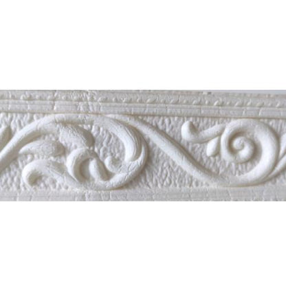 6 MM x 5 CM x 115 CM / COBZ LIST-B51H Wallpaper Foam Sticker Corak Putih Lembar