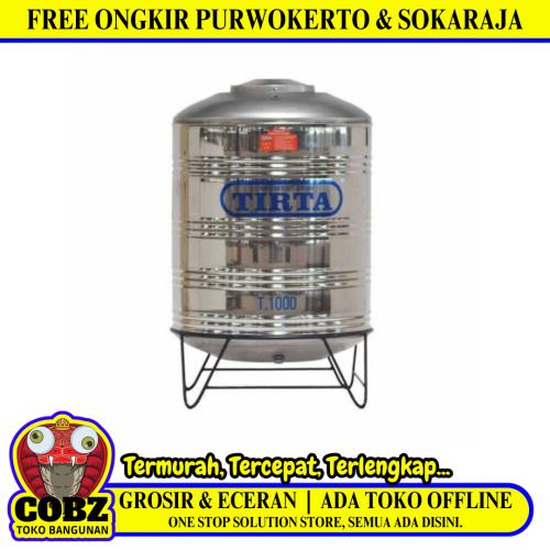 960 L / TIRTA T 1000 PK Water Torrent Tangki Air Stainless Penyangga + Acc Set