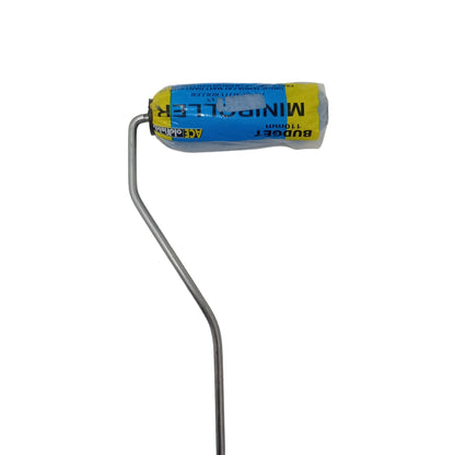 4 IN / ACE OLDFIELDS Kuas Busa Roll Cat Tembok Kayu 1Besi Kecil+Gagang Set