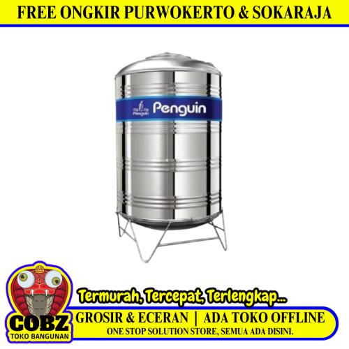 1000 L / PENGUIN TBSK 1000 Water Torrent Tangki Air Stainless Penyangga + Acc Set