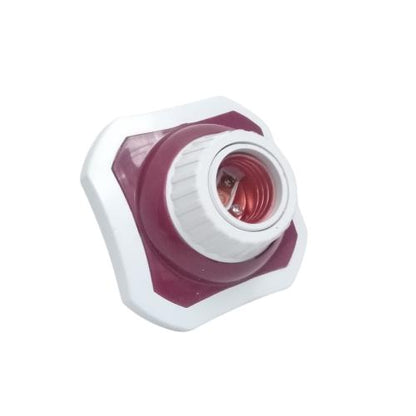 DEXTA Fitting Tempat Lampu Plafon Atap Tempel Kotak Besar Merah