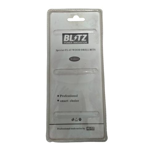 16 MM - 22 MM / BLITZ 02 Mata Bor Kayu Kipas Flat Wood Drill Bits Set