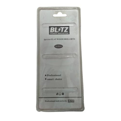 16 MM - 22 MM / BLITZ 02 Mata Bor Kayu Kipas Flat Wood Drill Bits Set