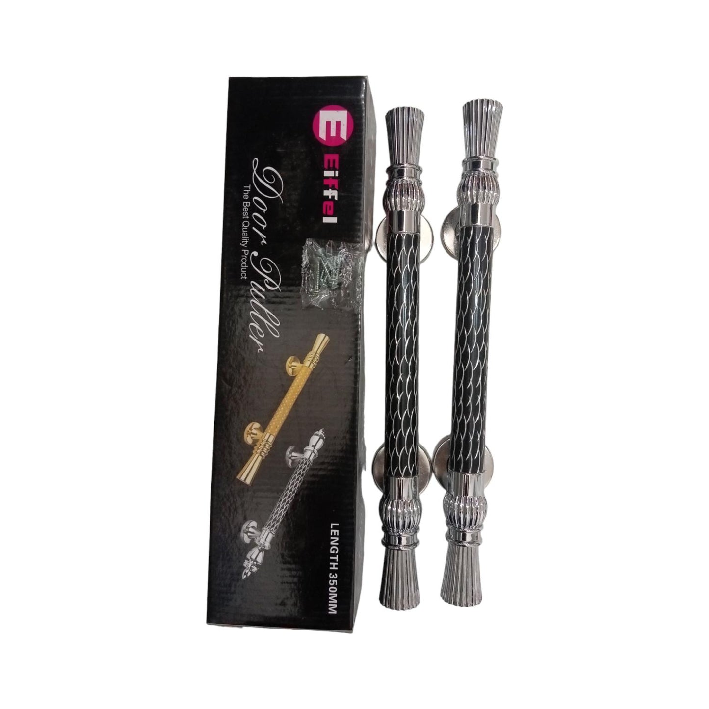 35 CM / EIFFEL Tarikan Pegangan Pull Handle Pintu SS Hitam Set