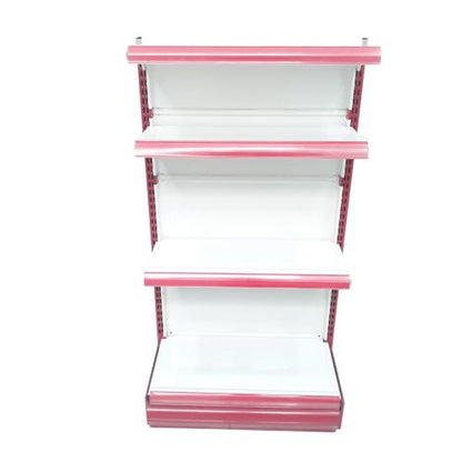 SB 30 CM x L 60 CM x 115 CM / TM RD 8 Rak Minimarket Gondola Single Starting Merah Putih Set