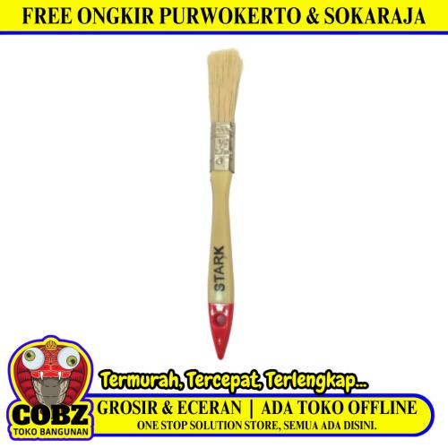 1/2 IN / STARK Kuas Cat Tembok Kayu Besi Air Acyrlic Paint Brush