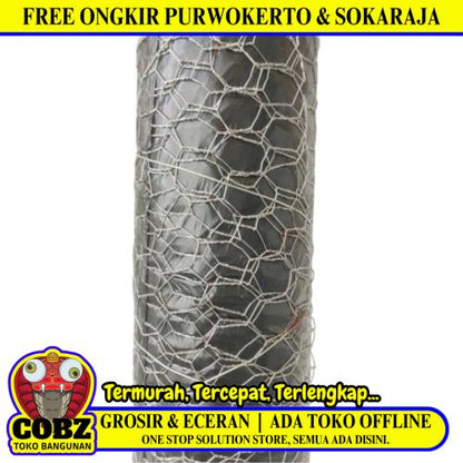 1/2 IN x 90 CM x 20 M / MDS Kawat Ram Loket Ayam Ayakan Pasir Galvanis Roll