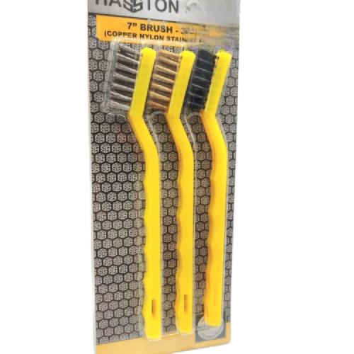 7 IN / HASTON 3460-700 Sikat Kawat Nylon Pembersih Kerak Karat Mini Set