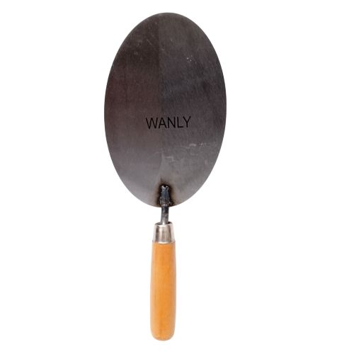 7 IN / WANLY Cetok Sendok Semen Acian Trowel Bulat Gagang Kayu