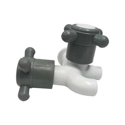 1/2 IN / DOLPHIN Kran Air Cabang Double Shower Mesin Cuci PVC