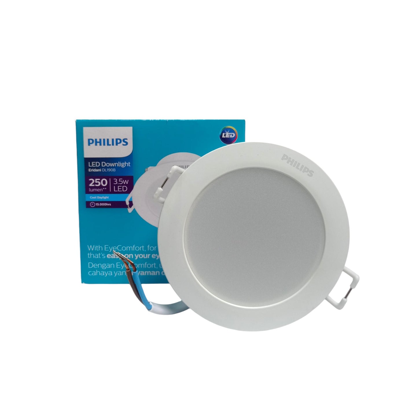 3.5 WATT / PHILIPS LED Downlight Lampu Tanam Plafon Putih