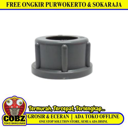 1 IN / NM Mur Union Sok Socket Sambungan Pompa Air Plastik PVC