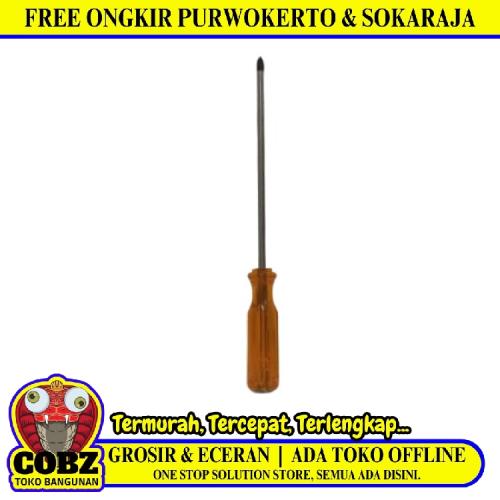 8 INCH / CAMEL Obeng Screwdriver One Way Plus Gagang Fiber