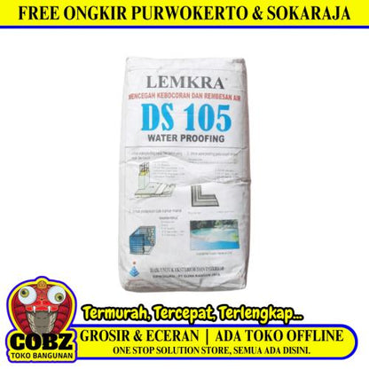 30 KG / LEMKRA DS 105 Semen Waterproofing Pelapis Anti Bocor Putih Sak