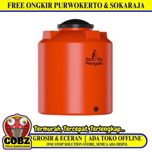 2000 L / PENGUIN TB 200 Water Torrent Tangki Tandon Air PVC Orange + Acc Set