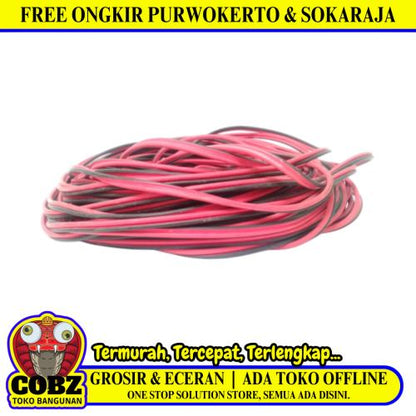 2 INTI x 30 / TM  Serabut Kabel Audio Tembaga SNI Merah Meter