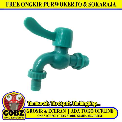 1/2 IN / AIWO Kran Air Tembok Taman Kamar Mandi Plastik PVC