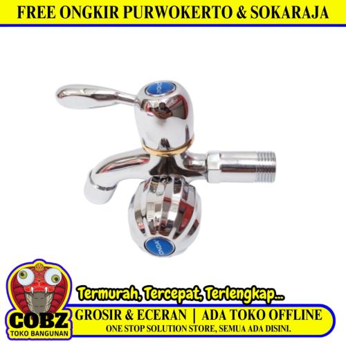 1/2IN / ONDA K406CTG Kran Air Cabang Double Shower Mesin Cuci Stainless