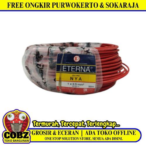 1 INTI x 2.5 MM / TM NYA Tunggal Kabel Tembaga SNI Merah Per Meter