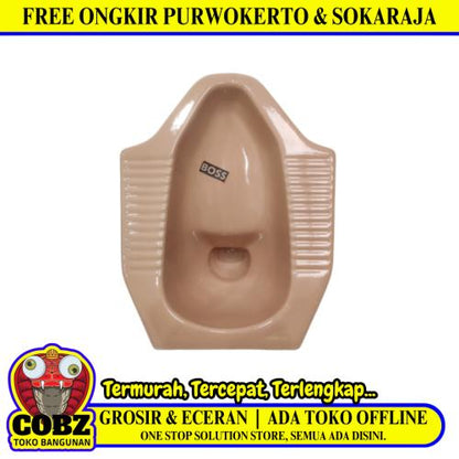 50 CM x 39 CM x 25 CM / BOSS Kloset Jongkok Toilet Pink Keramik