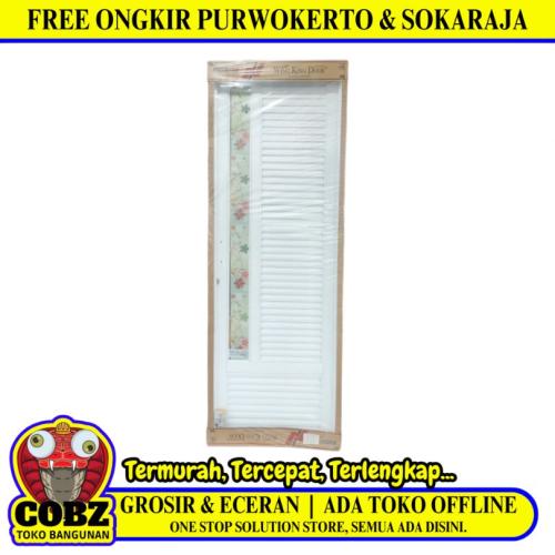 8 CM X 71 CM X  201 CM / WINGKING DOOR Pintu Galvalum Kanan + Cermin Set