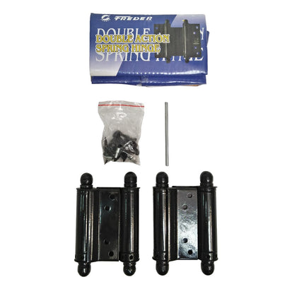 3 IN / FREDER Engsel Cowboy Koboi Bolak Balik Pintu Kabinet Hitam Set