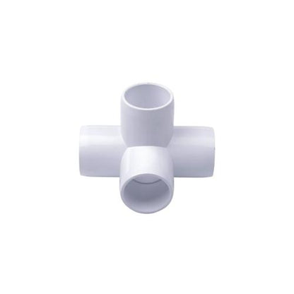 3/4 IN / TM Tee 4 Way 90 Derajat Fitting Pipa Hidroponik PVC Pcs