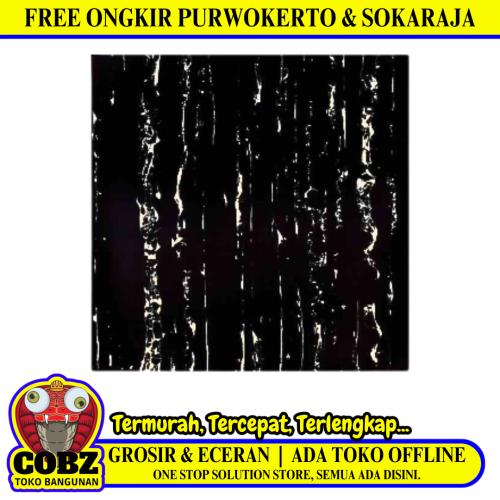 60 CM x 60 CM / SERENITY ZEBRANO Granit Lantai Rumah Glossy Dus